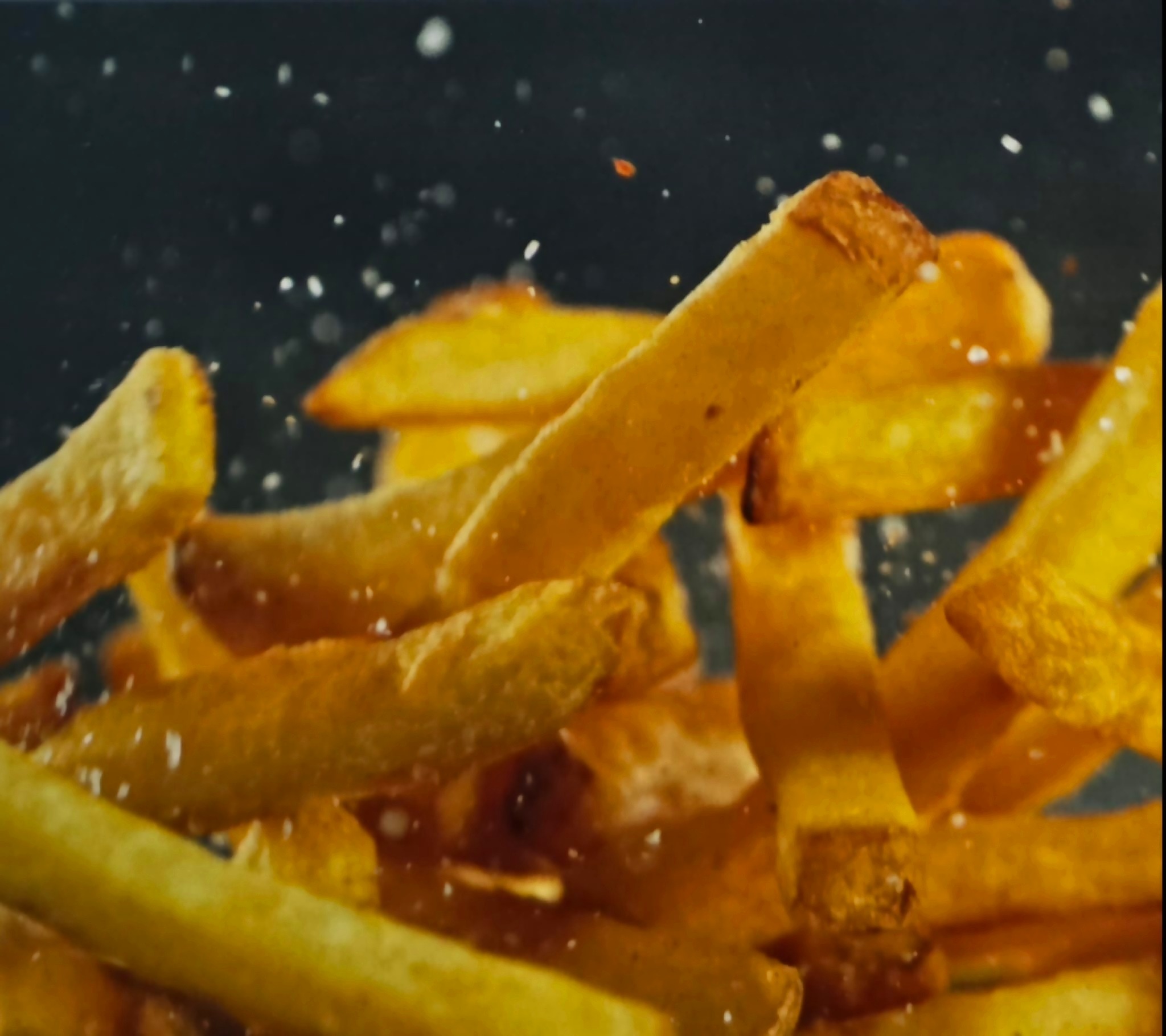 Fresh cut golden fries