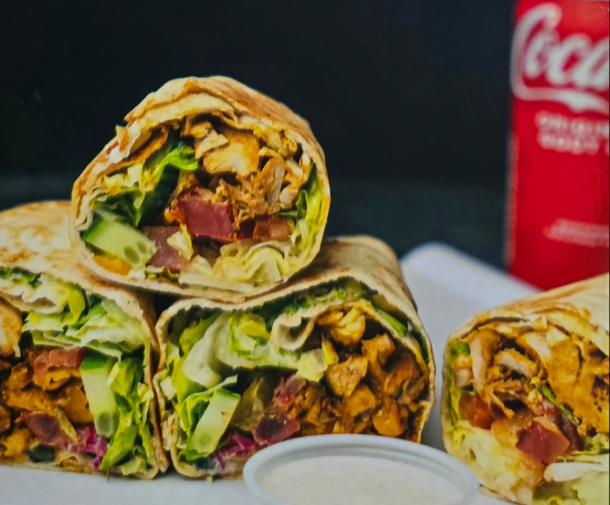 Chicken shawarma wraps